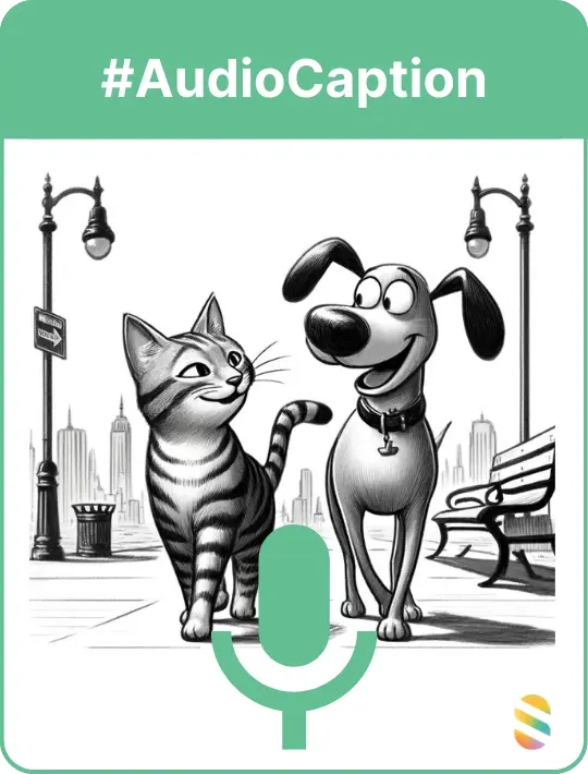 #AudioCaption | Cartoon 3, Dog and cat